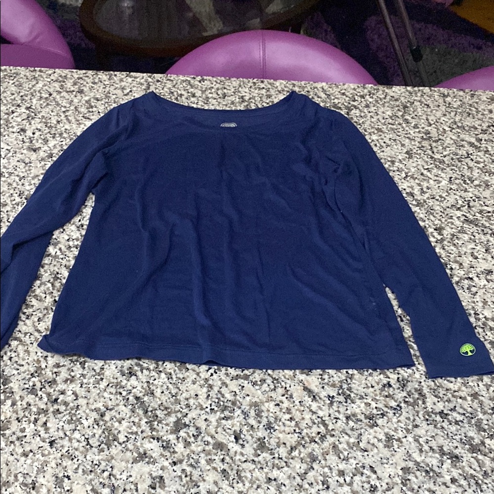 Healing hands Navy Blue Long Sleeve Shirt